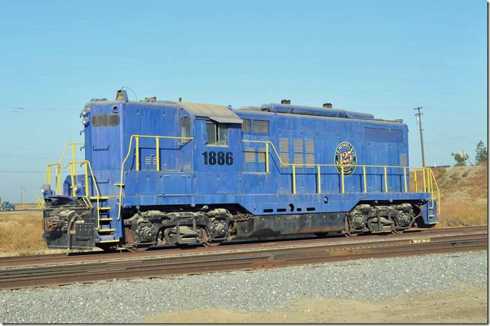 J. D. Heiskell & Co. GP9 1886. Their facility near Pixley CA, produces animal feed. Heiskell is a large company and has many agriculture-related industries around the country.